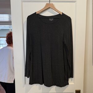 Eileen Fisher Dark Gray Long Sleeve Top